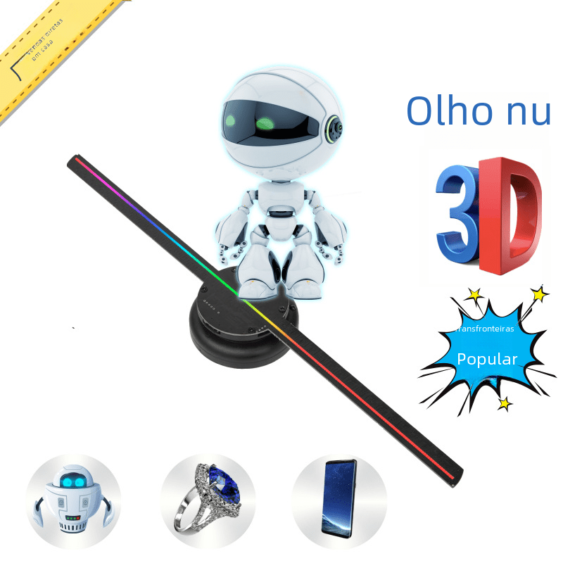 Upgraded 3D Holographic LED Fan Display Screen - GreenroseAffiliates