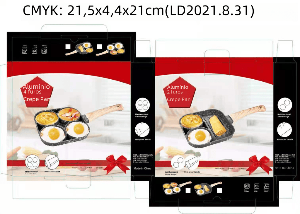 New Non-Stick 4-Hole Frying Pan for Eggs and Burgers - GreenroseAffiliates