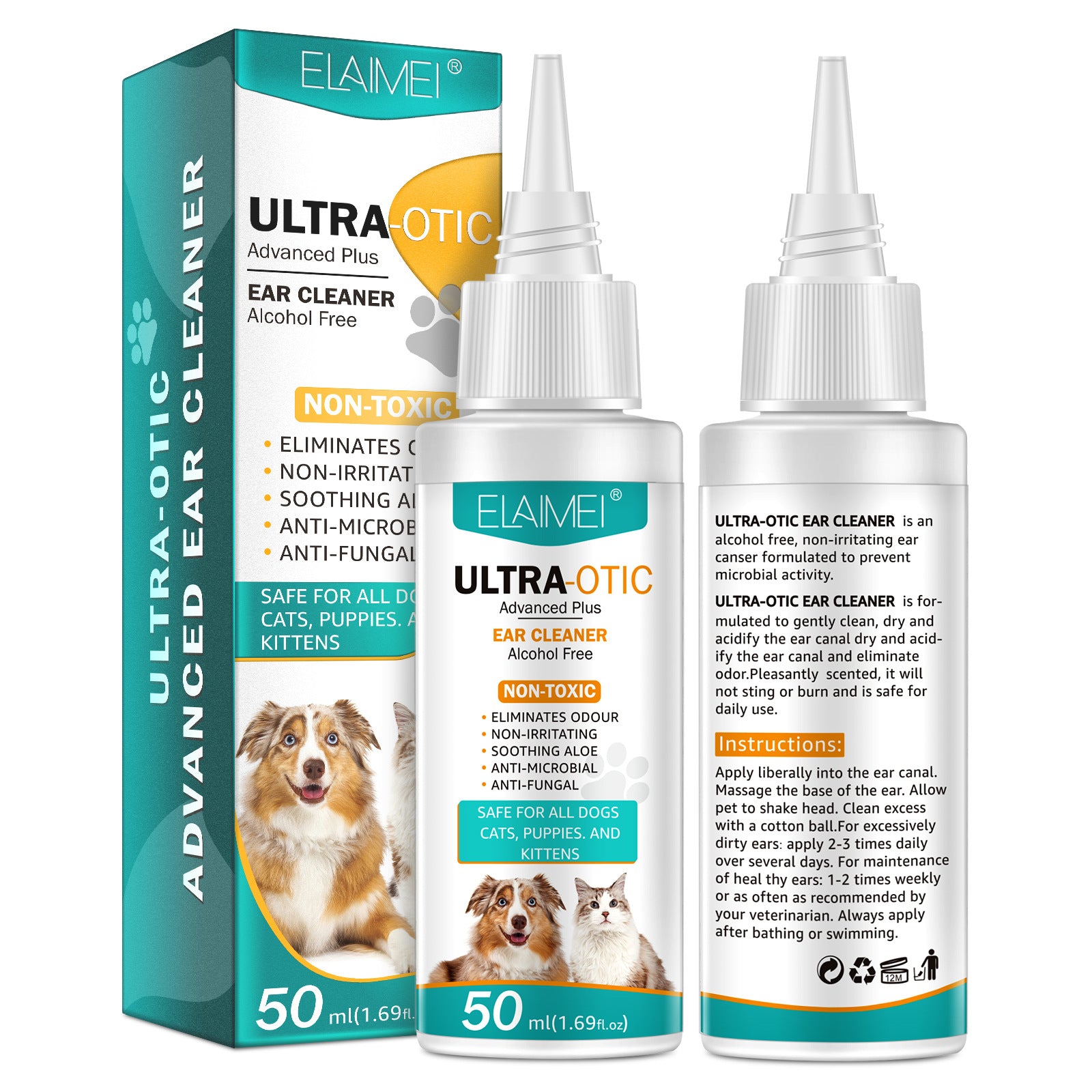 Pet Ear Cleaner 50ml - GreenroseAffiliates
