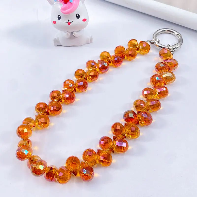 Creative Crystal Phone Chain with Elegant Beads and Design - GreenroseAffiliates