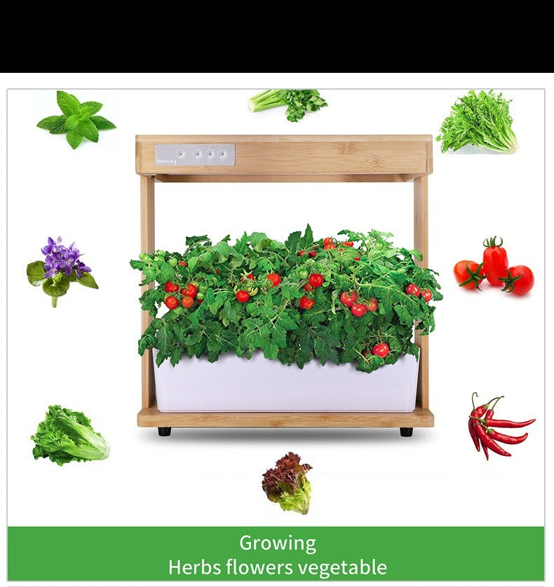 IGS-05 8-Hole Bamboo Smart Planter