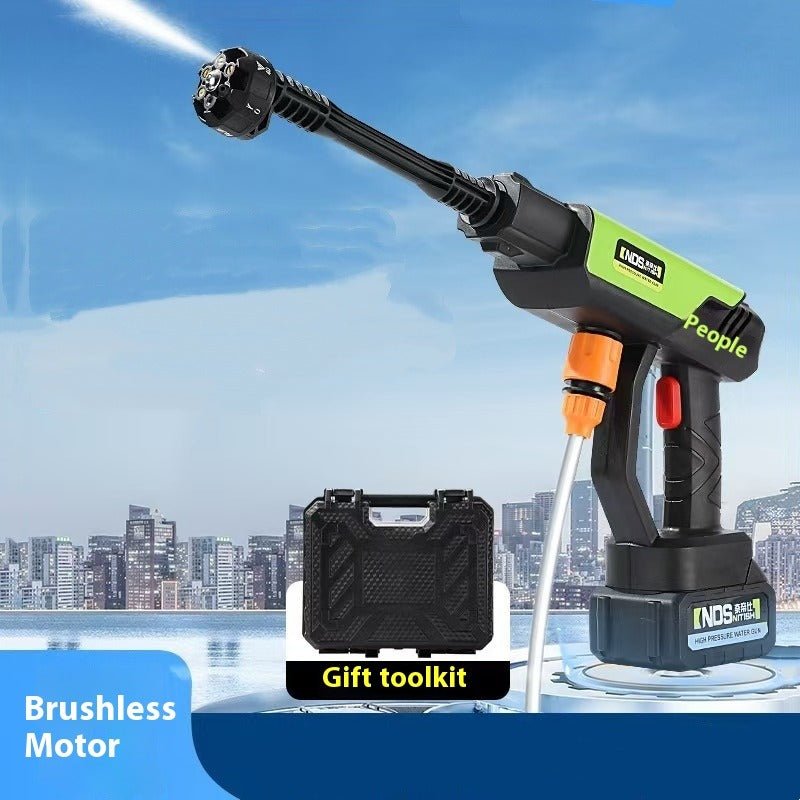 Wireless High-Pressure Water Gun Cleaner | 6-in-1 Nozzle - GreenroseAffiliates