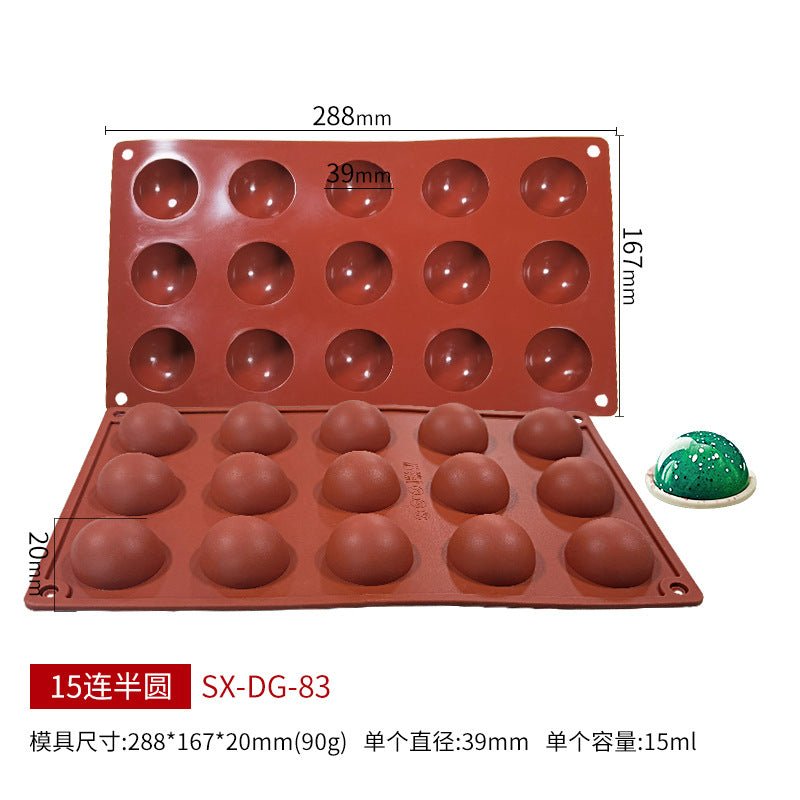 Sanjin 6 - Cavity Silicone Mold for DIY Chocolate & Candy - GreenroseAffiliates