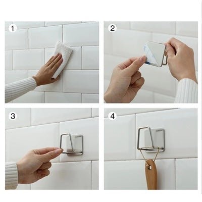 Self - Adhesive Sponge Rack for Kitchen Sink - 304 Steel - GreenroseAffiliates