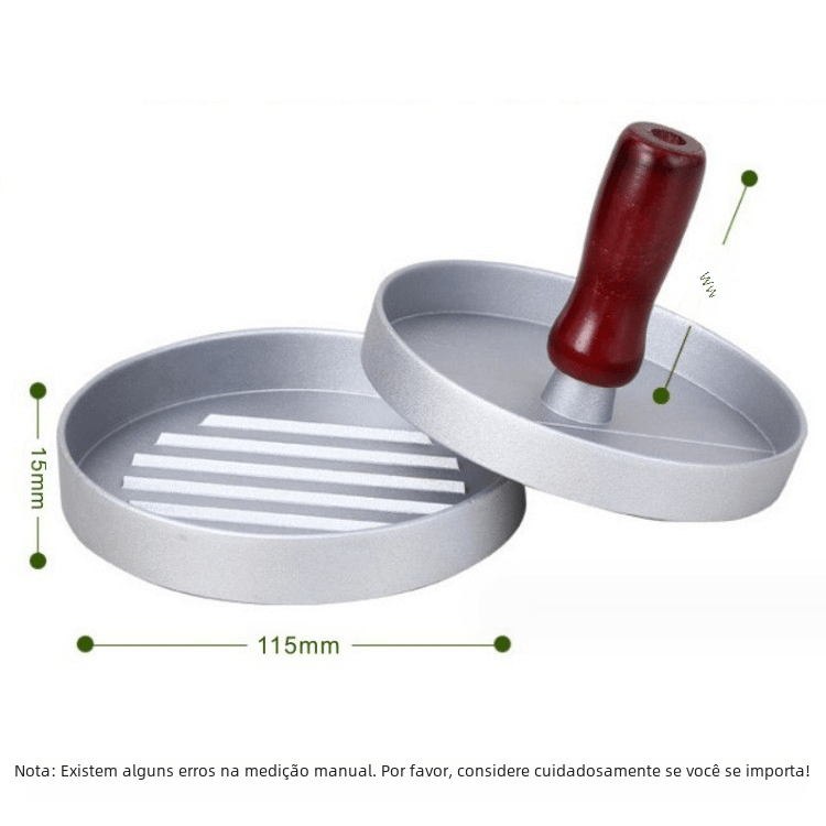 Round Burger Press Mold for Making Stuffed Burgers - GreenroseAffiliates