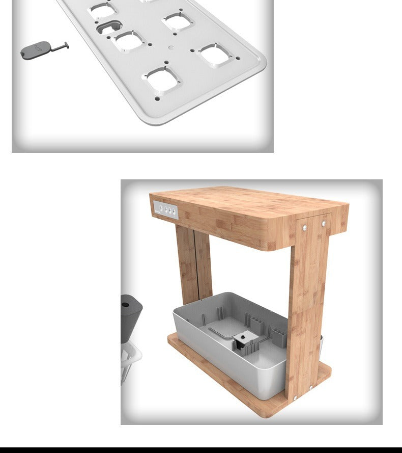 IGS-05 8-Hole Bamboo Smart Planter