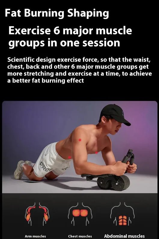 Automatic Rebound Abdominal Wheel - GreenroseAffiliates