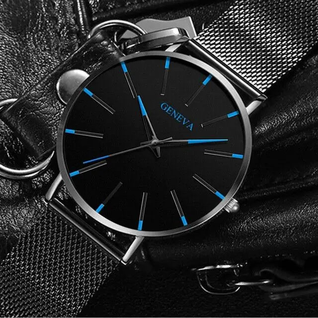 Waterproof Men's Watch Stainless Steel Quartz Luminous Classic Watches Business - GreenroseAffiliates