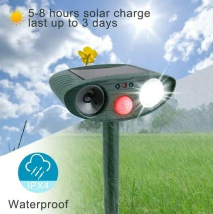 Solar - powered Animal Repeller - GreenroseAffiliates