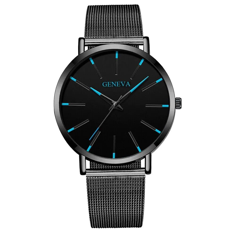 Waterproof Men's Watch Stainless Steel Quartz Luminous Classic Watches Business - GreenroseAffiliates