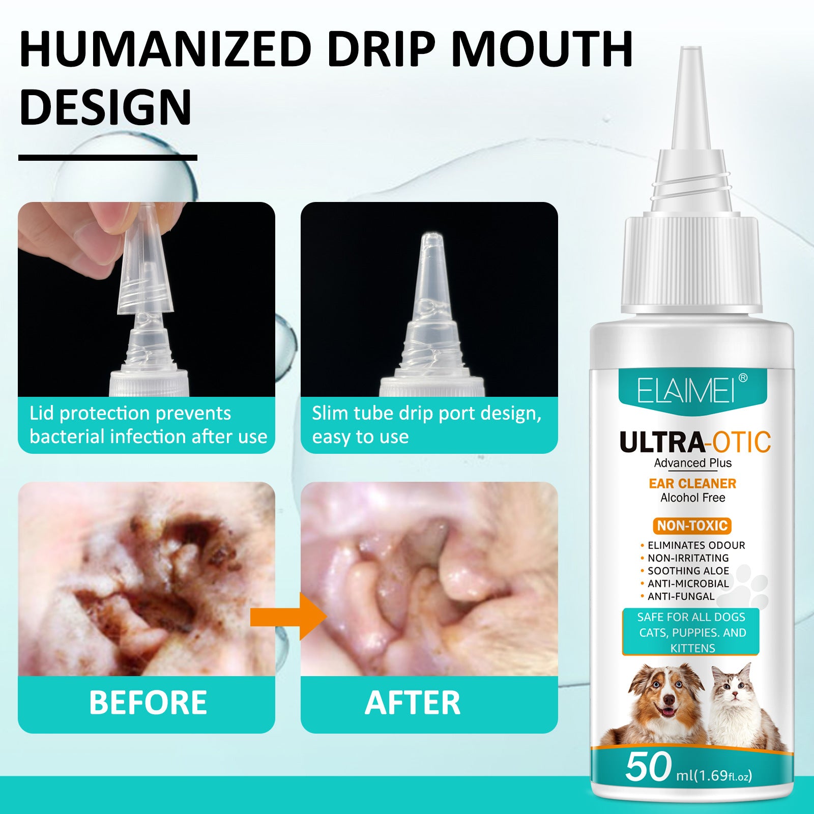 Pet Ear Cleaner 50ml - GreenroseAffiliates