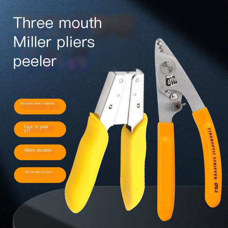 Fiber Optic Stripper Tool with Dual Ports and Metal Design - GreenroseAffiliates