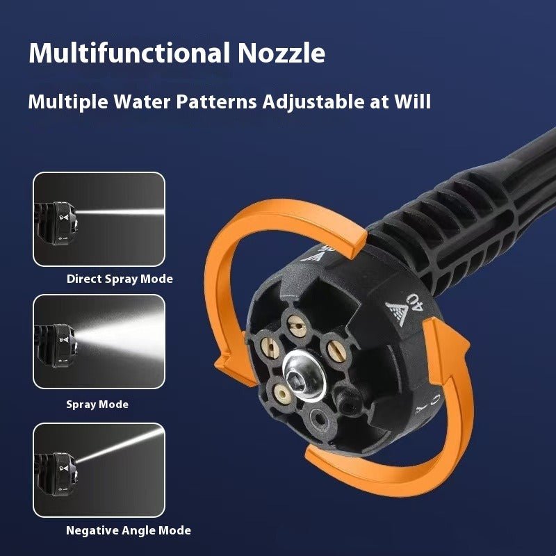 Wireless High-Pressure Water Gun Cleaner | 6-in-1 Nozzle - GreenroseAffiliates