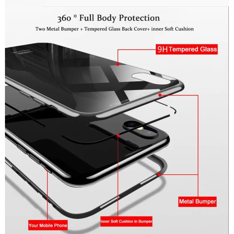 Magnetic Tempered Glass Shell Screen Protector - GreenroseAffiliates