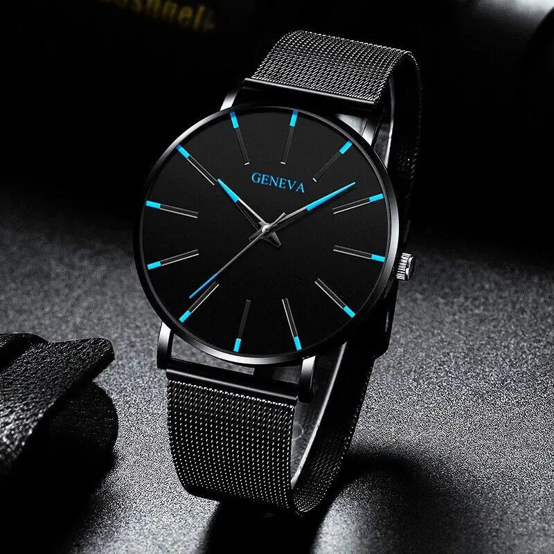 Waterproof Men's Watch Stainless Steel Quartz Luminous Classic Watches Business - GreenroseAffiliates