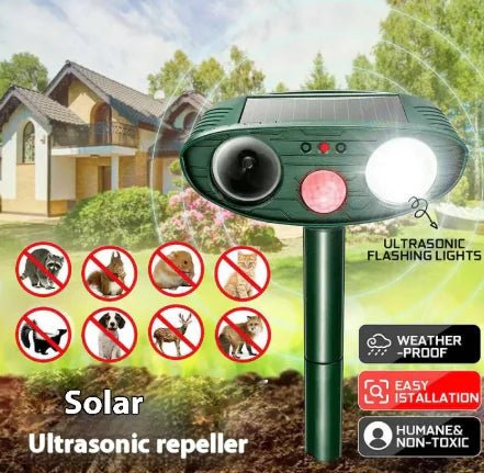 Solar - powered Animal Repeller - GreenroseAffiliates