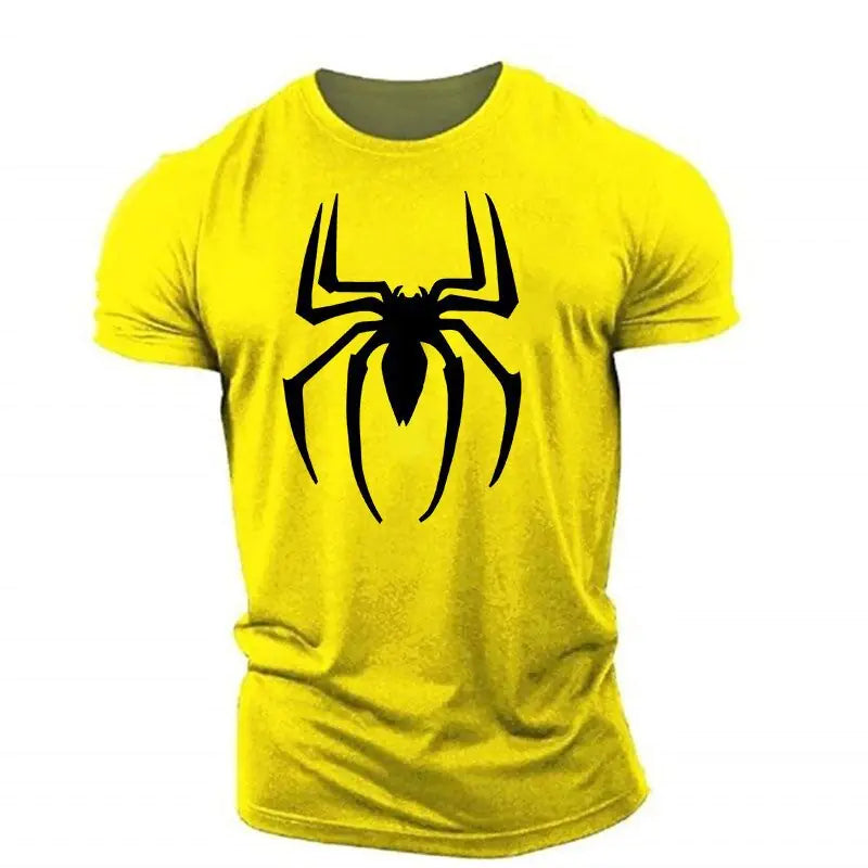 Men's Spider Pattern Elastic Casual Sports Apparel