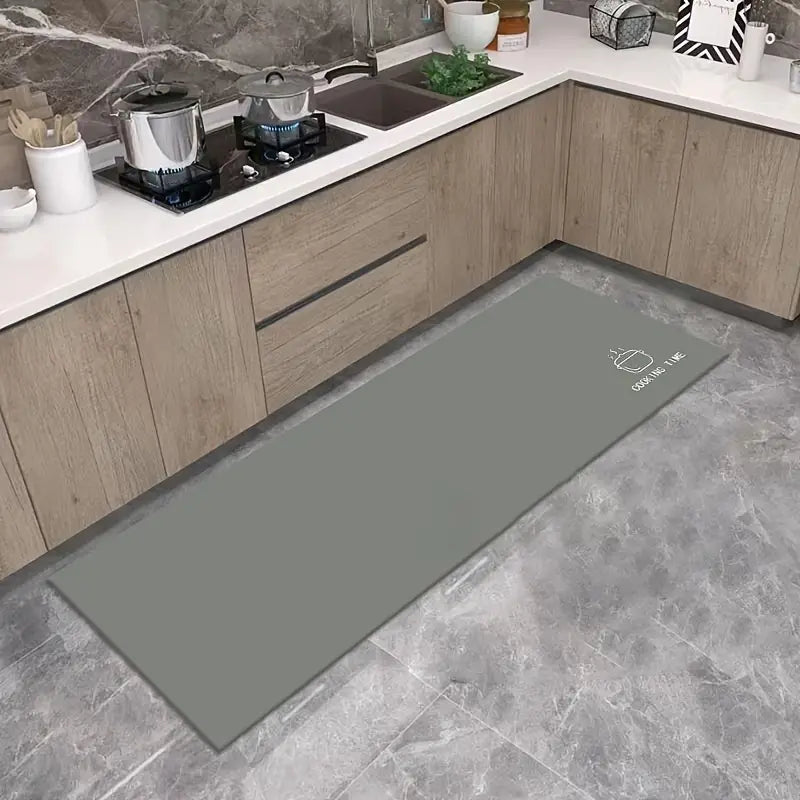 Grey Non - slip Kitchen Floor Mat (1pc, 19.6x31.5in) - GreenroseAffiliates