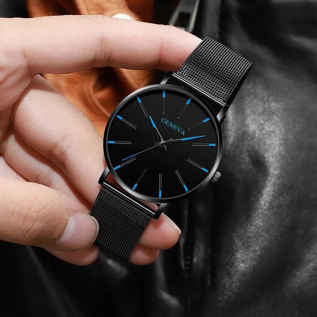 Waterproof Men's Watch Stainless Steel Quartz Luminous Classic Watches Business - GreenroseAffiliates