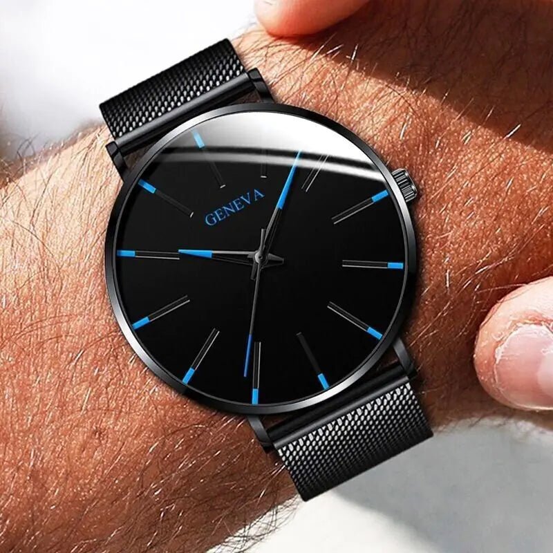 Waterproof Men's Watch Stainless Steel Quartz Luminous Classic Watches Business - GreenroseAffiliates