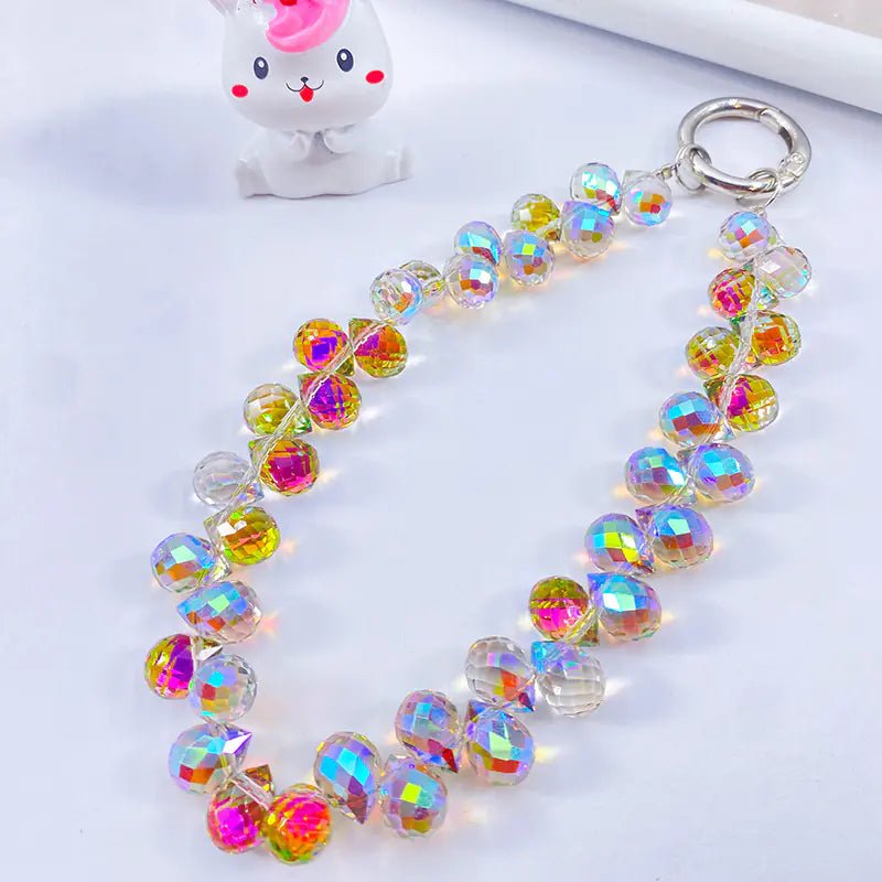 Creative Crystal Phone Chain with Elegant Beads and Design - GreenroseAffiliates