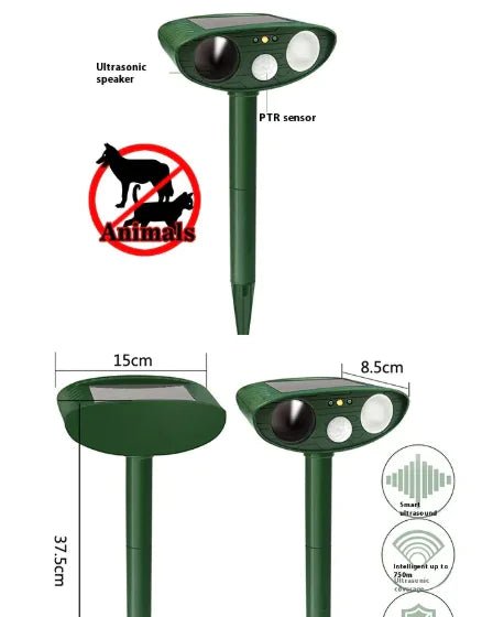 Solar - powered Animal Repeller - GreenroseAffiliates